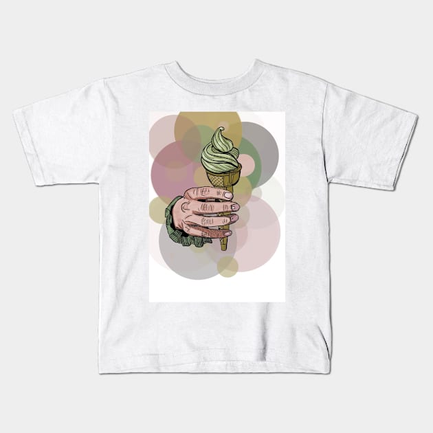 Ice cream Kids T-Shirt by ashclaise